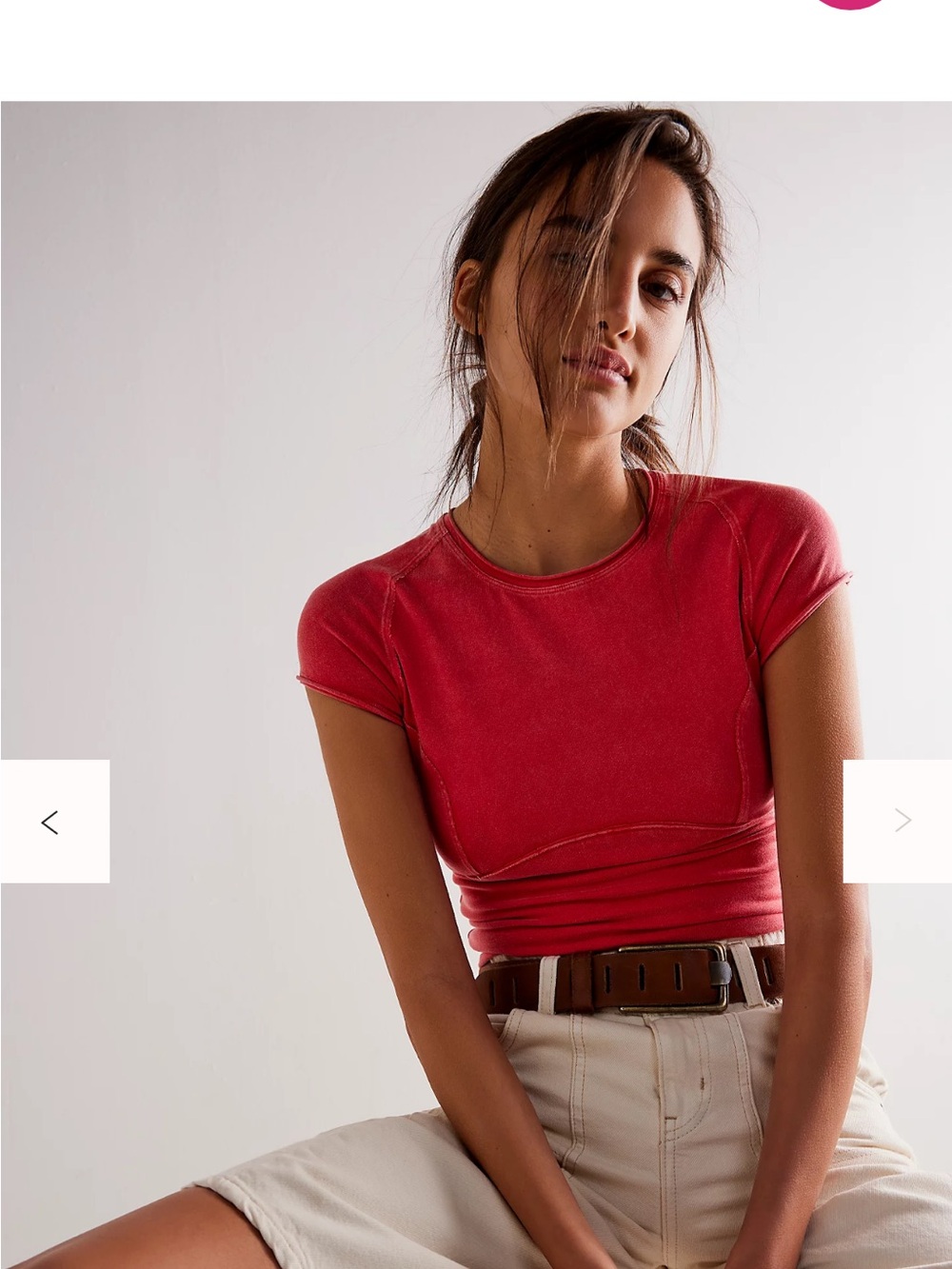 We The Free Protagonist Cropped Cap Sleeve Tee - Picture 3 of 7